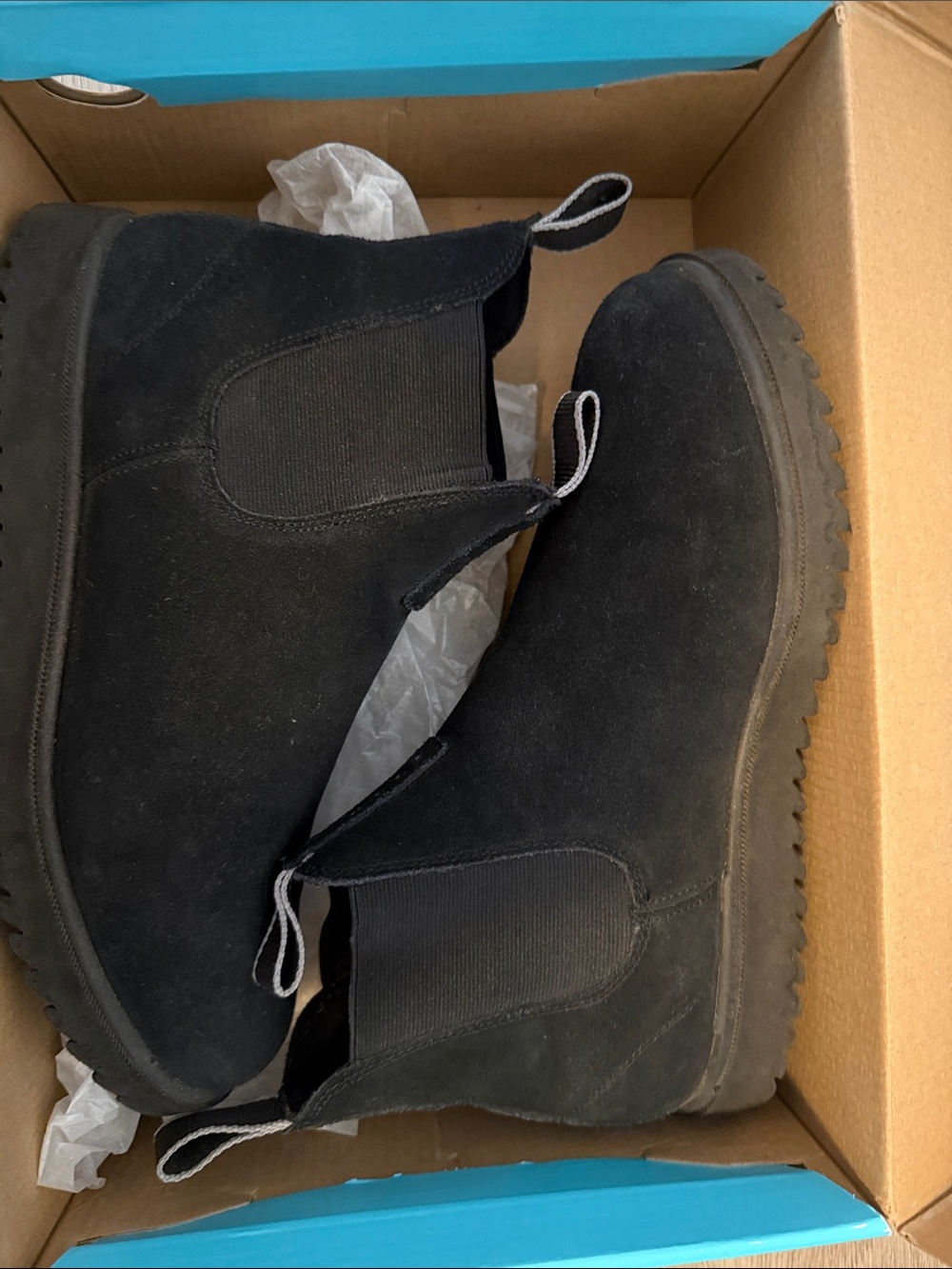 Reef Black Suede Chelsea Boots